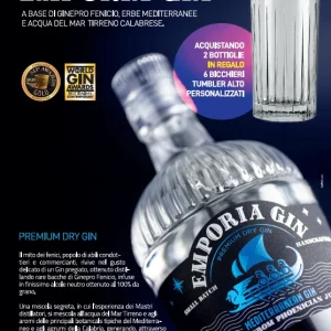 Promo Emporia dry gin + 6 Bicchieri