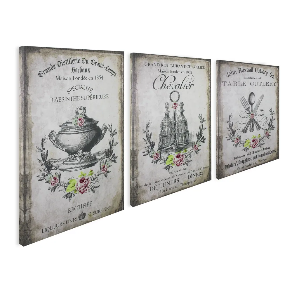 Quadri su tela decorativi Vintage Nuvole di Stoffa Retrò 6716