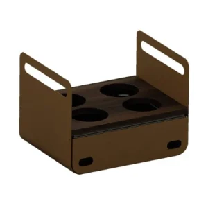 Radici Espositore 2 Brocche Acqua/cereali Inox Verniciato Corten