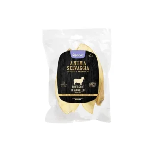 Record Snack carne essiccata per cani 2 pz orecchio agnello Anima Selvaggia 20 g