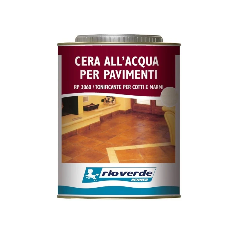 Renner RP 3060 750ml cera tonificante all'acqua per pavimenti cotto e marmo