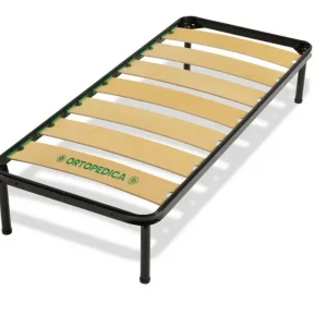 Rete Letto Doghe Larghe Ortopedica 80x190cm 7 Listelli Legno