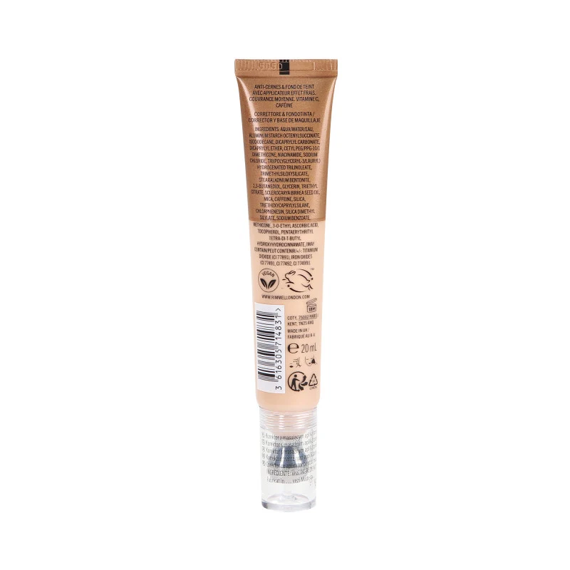 RIMMEL MULTI TASKER WAKE ME UP Fondotinta Illuminante e Correttore 2 1 030 Light 20 ml