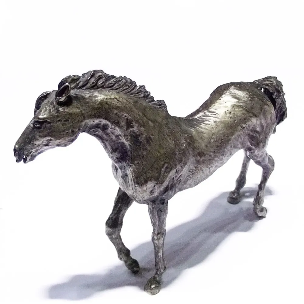 Roselli Argenteria statua di cavallo 510,7g argento massiccio 925 /ST001