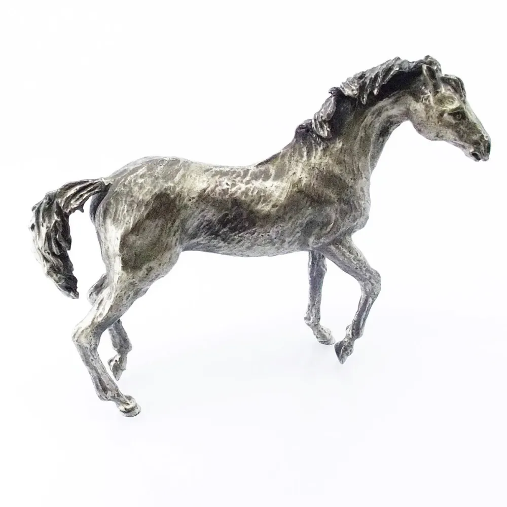 Roselli Argenteria statua di cavallo 510,7g argento massiccio 925 /ST001