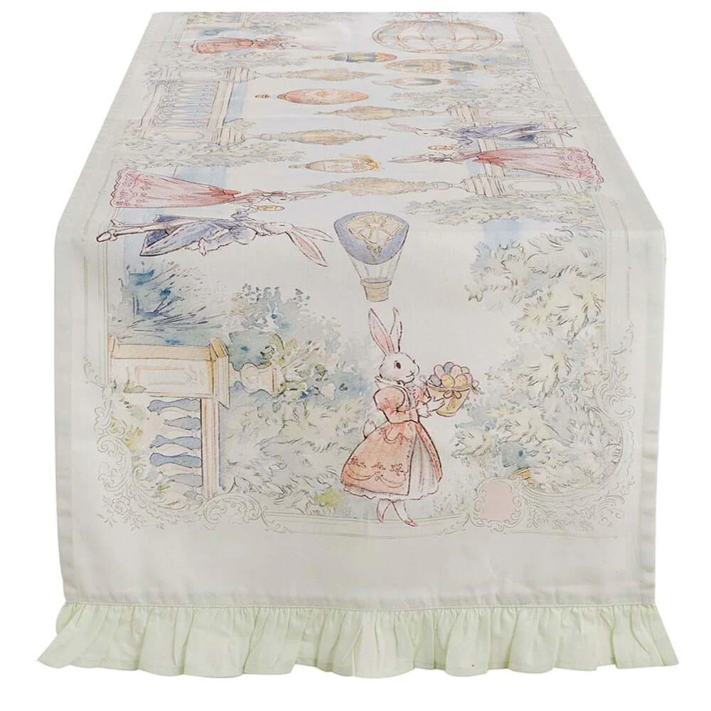 Runner Blanc Marico' Rococo Collection