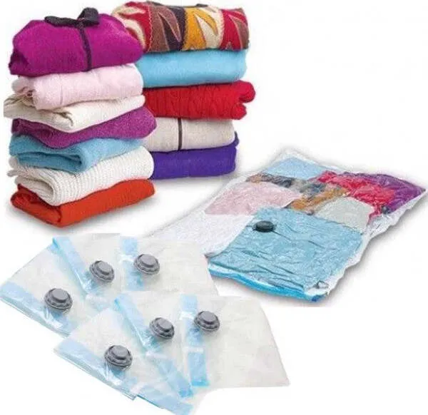 Sacchetti Buste Sottovuoto 70x100 Cm Salva Spazio Per Abiti Lenzuolo Biancheria