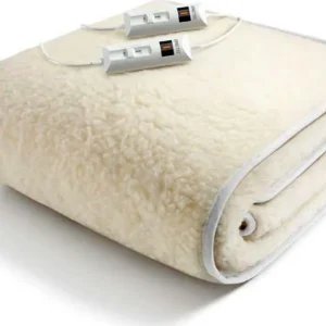 Scaldasonno Comfort, Matrimoniale 150x160 cm, 50% Lana Merino, 2x55W