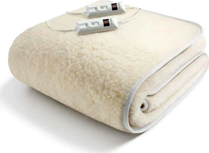 Scaldasonno Comfort, Matrimoniale 150x160 cm, 50% Lana Merino, 2x55W