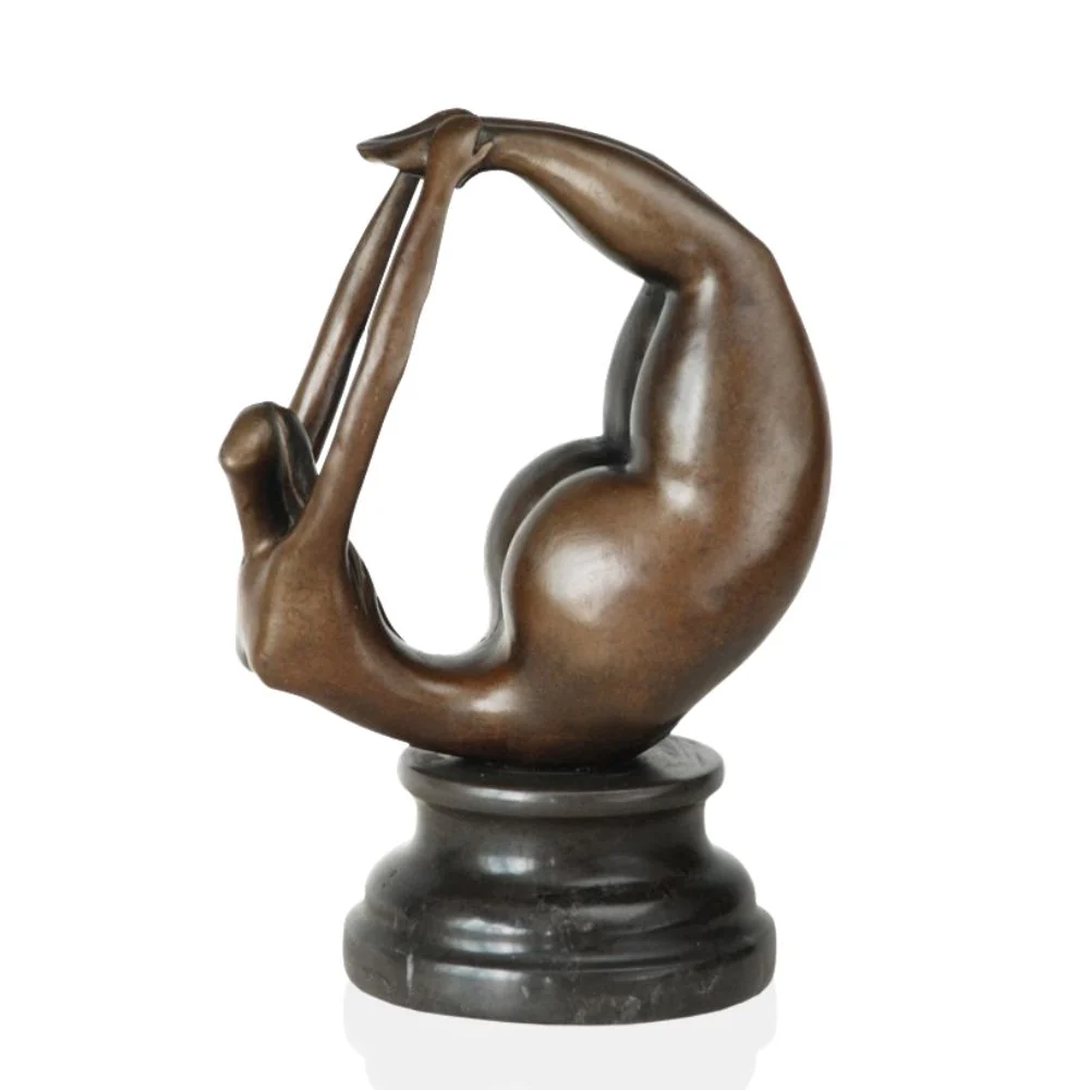 Scultura bronzo Statua bronzo Donna sdraiata 20 cm