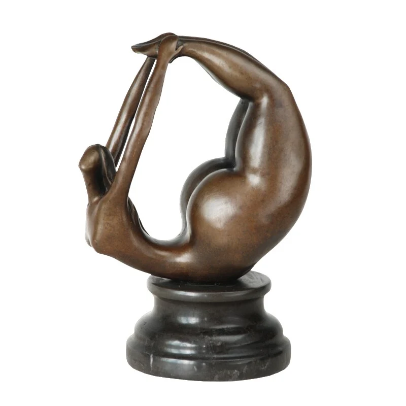Scultura bronzo Statua bronzo Donna sdraiata 20 cm