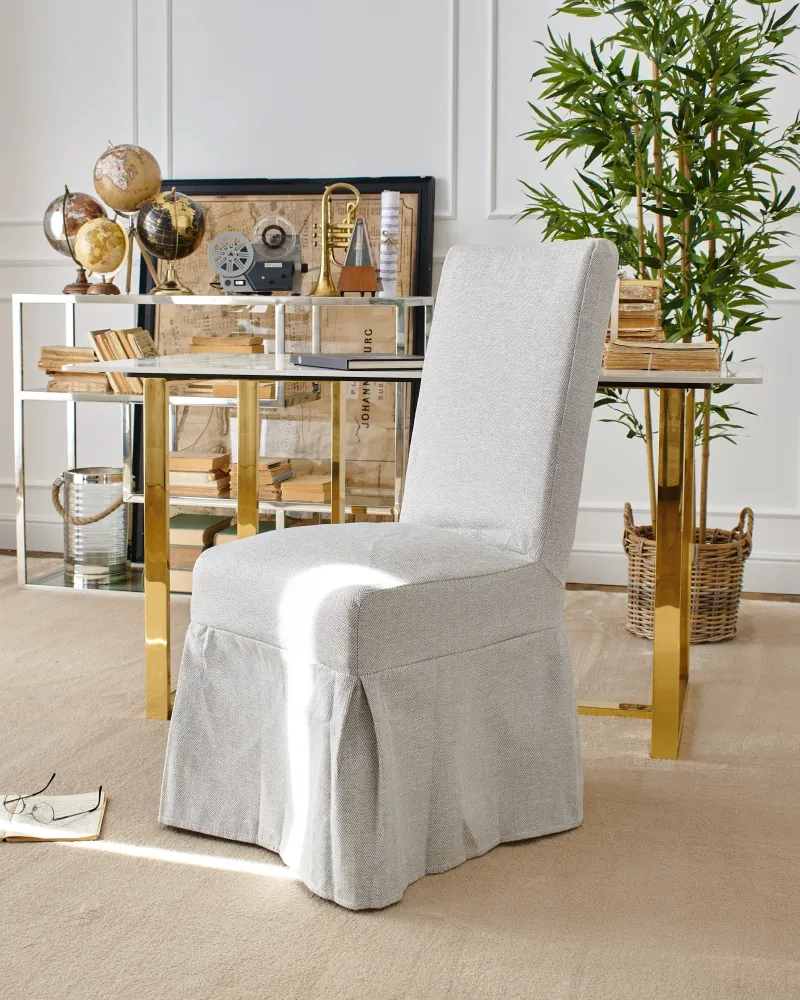 Sedia sfoderabile tessuto White and Beige