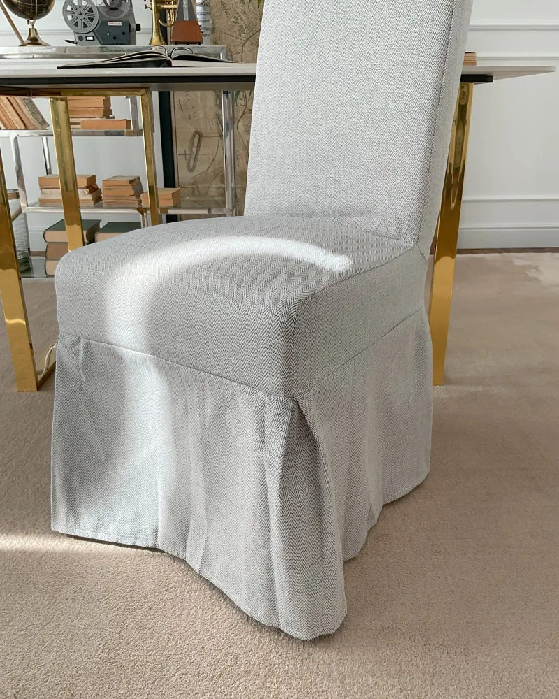 Sedia sfoderabile tessuto White and Beige