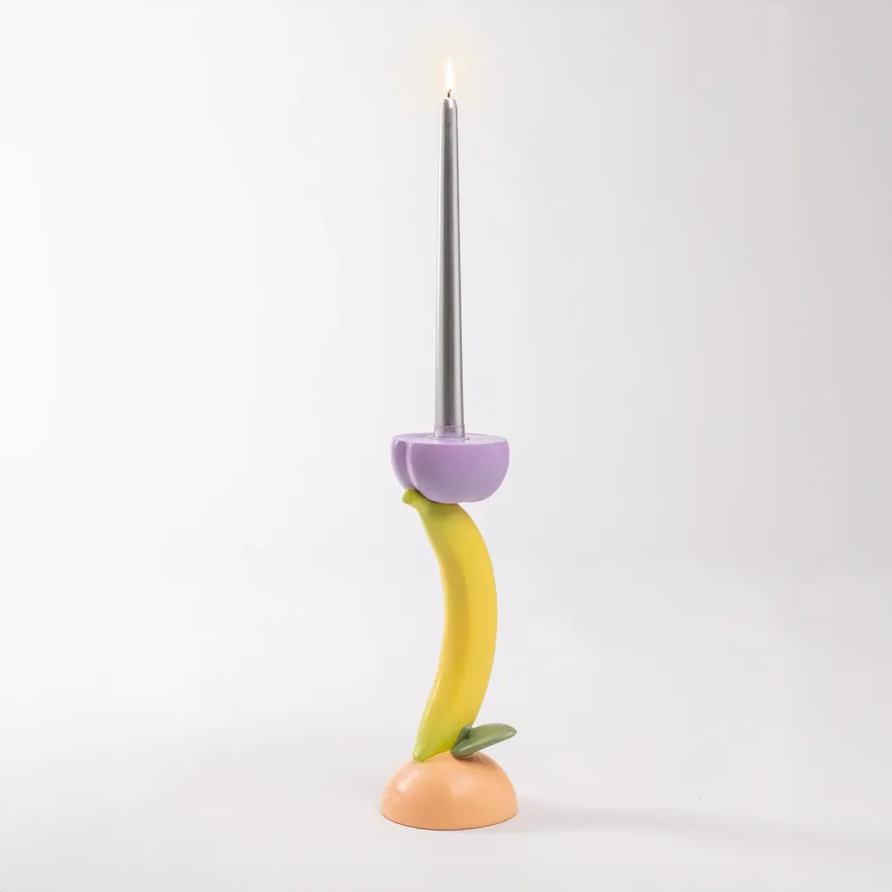 Seletti Candeliere Vitamin Banana – Portacandele design resina