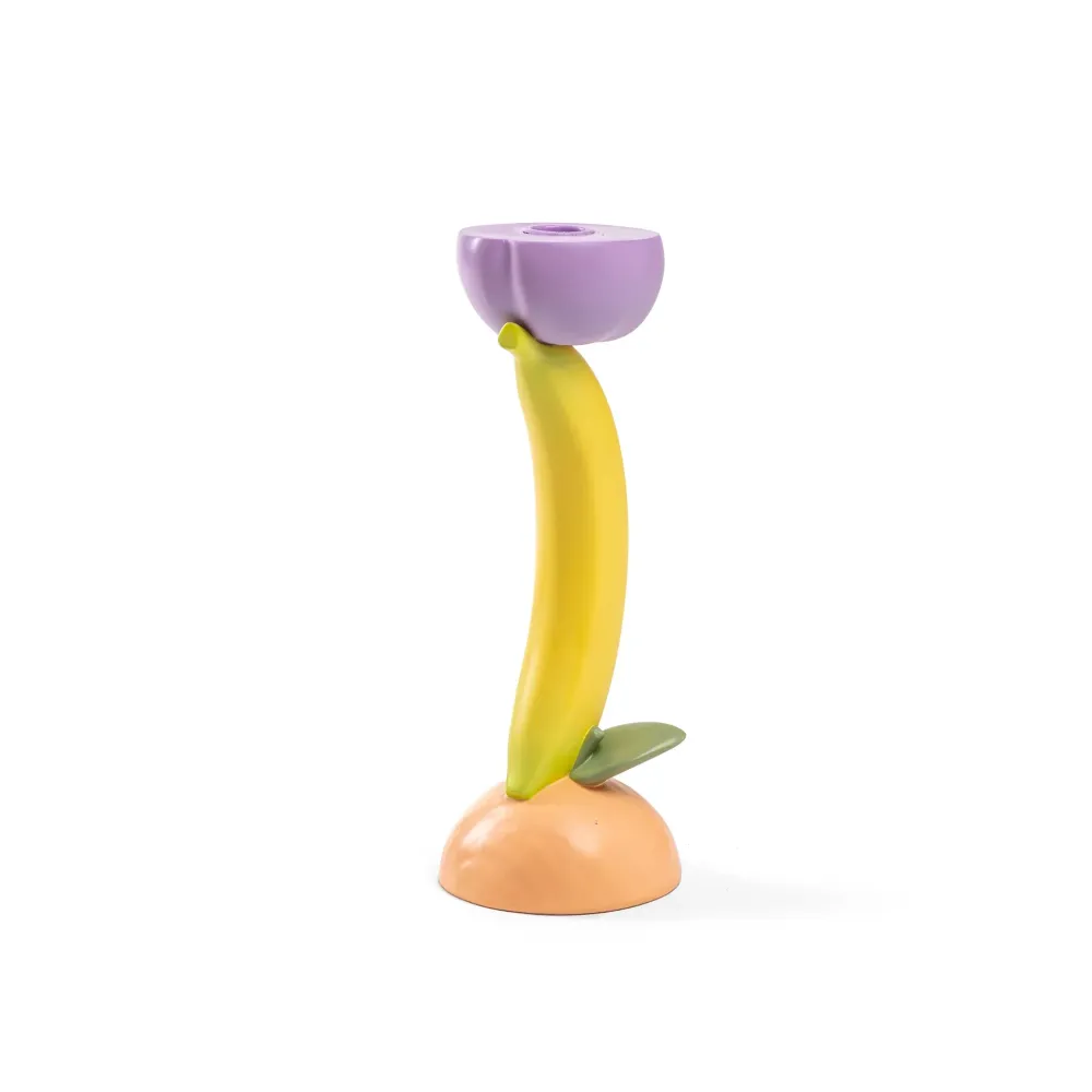 Seletti Candeliere Vitamin Banana – Portacandele design resina