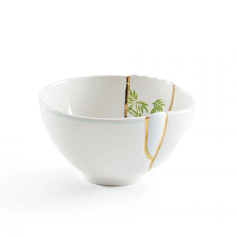 Seletti Ciotola Portafrutta Kintsugi Porcellana D11,5 cm