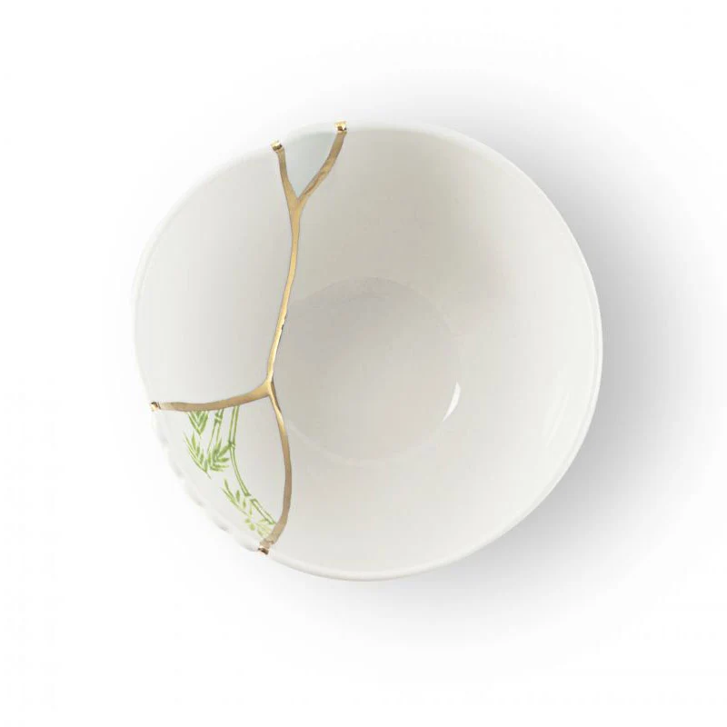 Seletti Ciotola Portafrutta Kintsugi Porcellana D11,5 cm