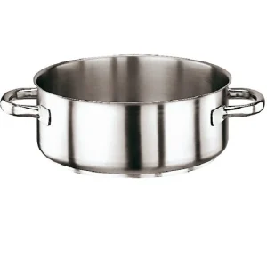 Serie 1000 Casseruola Bassa Inox Cm.36 H.13 Lt.13 2 Maniglie