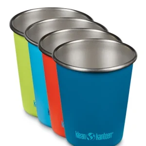 Set 4 bicchieri acciaio colorati 296ml