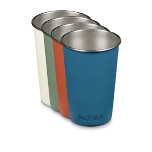 Set di 4 bicchieri acciaio colorati 473 ml