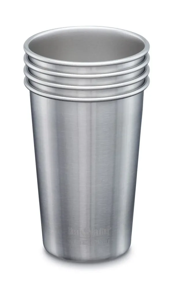 Set di 4 bicchieri acciaio Klean Kanteen Pints 473ml