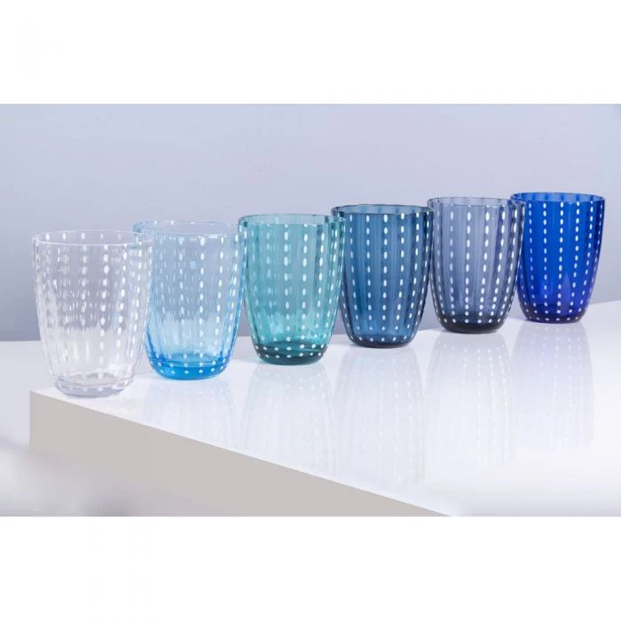 Set 6 bicchieri acqua 300 ml vetro, Kalahari Ocean