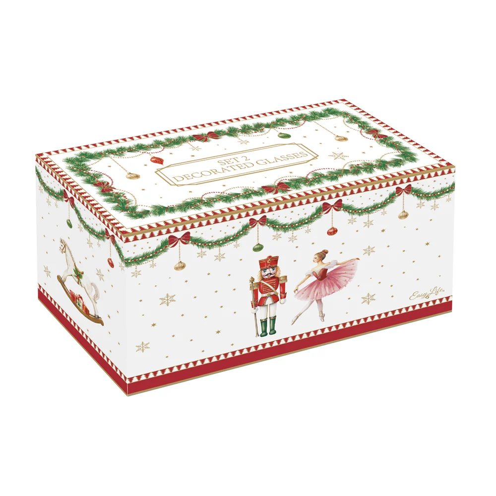 Set 6 Bicchieri Acqua Bassi "Magie de Noel" Easy Life
