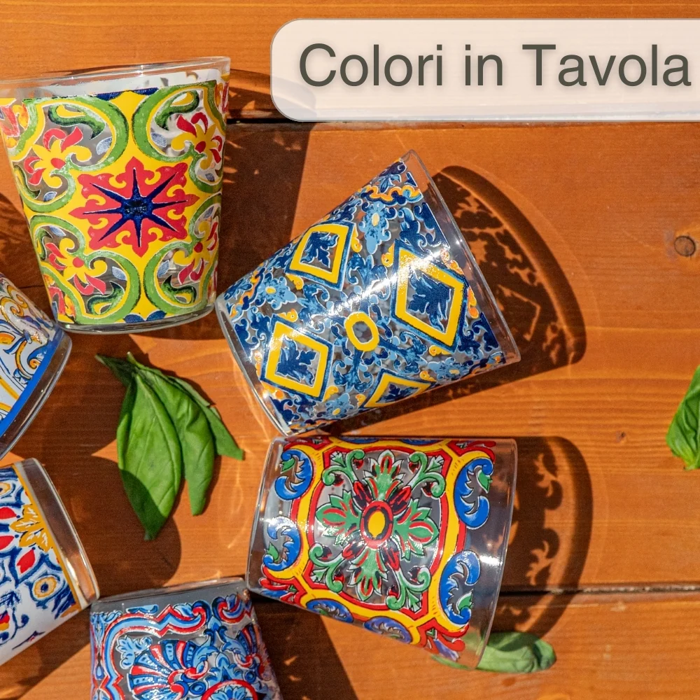 Set 6 Bicchieri Acqua Colorati – 270 ML | Esplosione di Colori Tavola