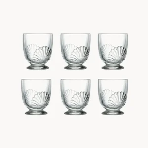 Set 6 bicchieri acqua con decoro Belle-Île