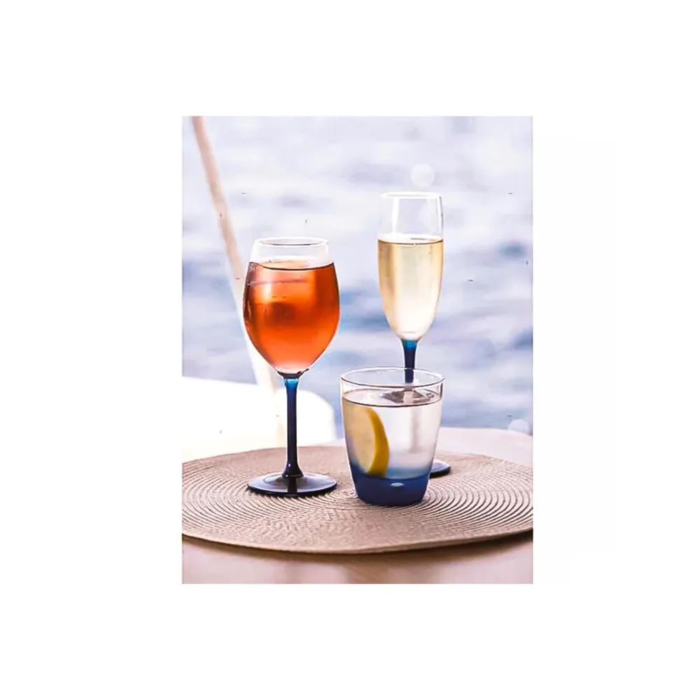SET BICCHIERI ACQUA ECOZEN BLU