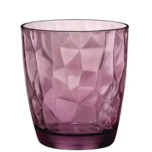 Set 6 Bicchieri Acqua NORVEGIA Vetro Viola sagomato 30 CL