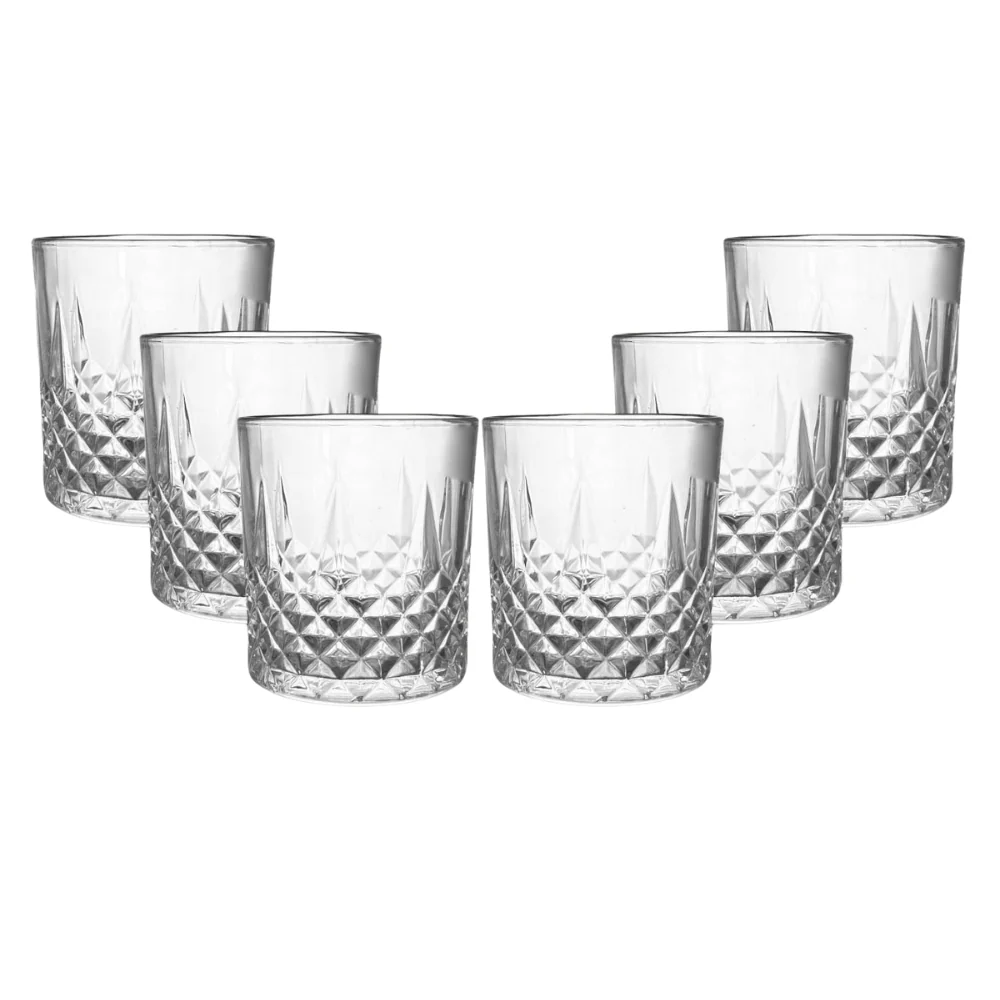 Set da 6 Bicchieri Acqua Vetro - 330 ml - Negroni