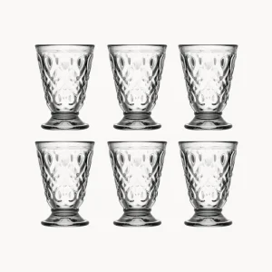 Set 6 bicchieri acqua vetro Lyonnais