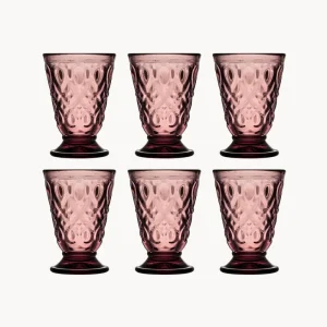 Set 6 bicchieri acqua vetro Lyonnais