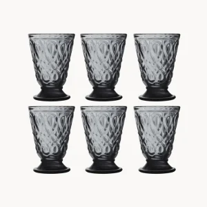 Set 6 bicchieri acqua vetro Lyonnais