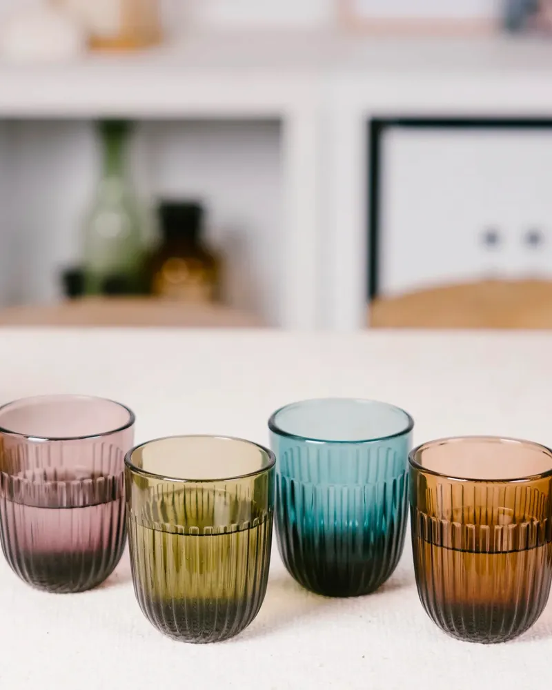 Set 4 bicchieri acqua vetro Ouessant