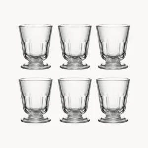 Set 6 bicchieri acqua vetro Perigord