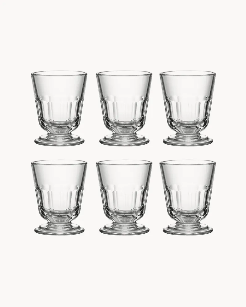 Set 6 bicchieri acqua vetro Perigord