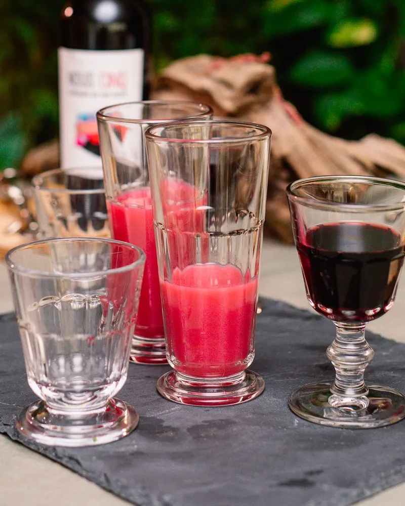 Set 6 bicchieri acqua vetro Perigord