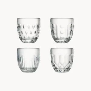 Set 4 bicchieri acqua vetro Troquet