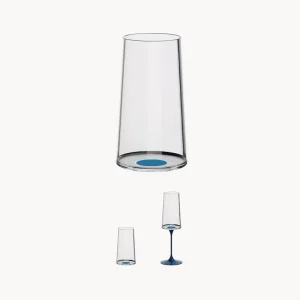 Set 2 bicchieri da cocktail/flûte cristallo SplitGlass