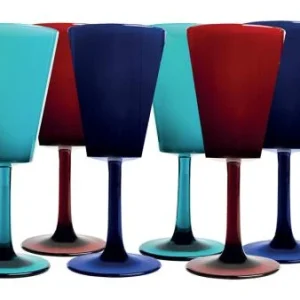 Set 6 Bicchieri Colorati "Vino"-26104-