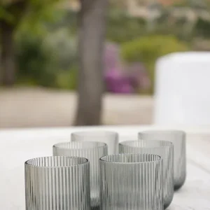 Set di 6 bicchieri di design grigi