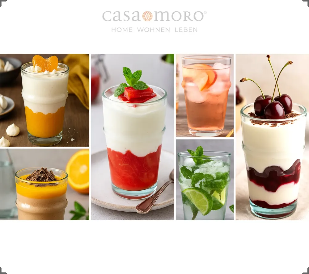 Set di 4 bicchieri da dessert