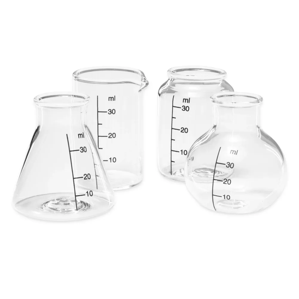 Set di 4 bicchieri da laboratorio