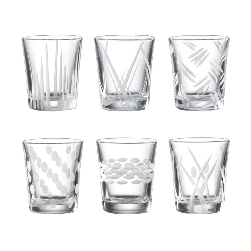 Set 6 Bicchieri Da Liquore Onlylux