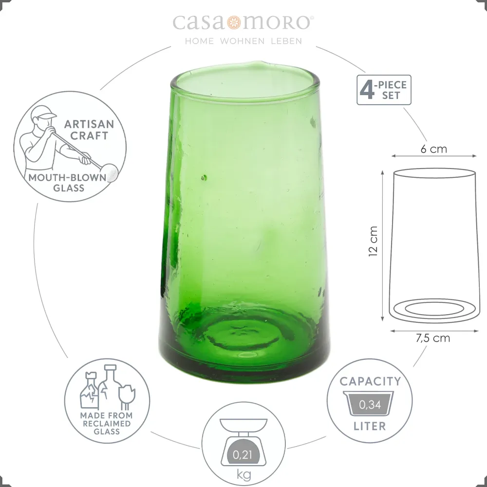 Set di 4 bicchieri da long drink
