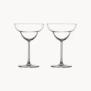 Set 2 bicchieri da margarita cristallo Vintage