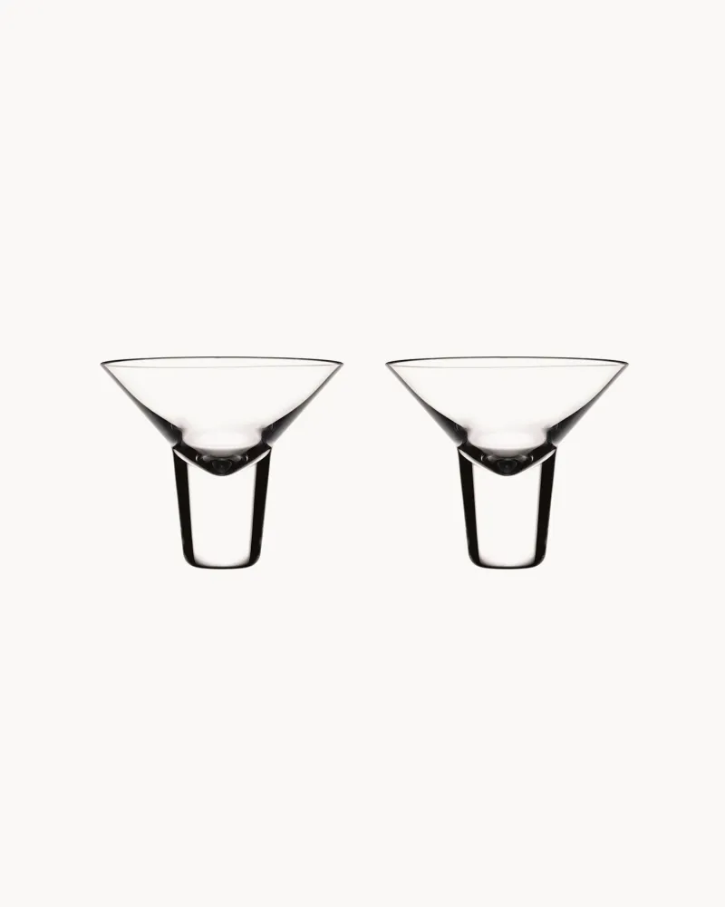 Set 2 bicchieri da Martini cristallo Gravity