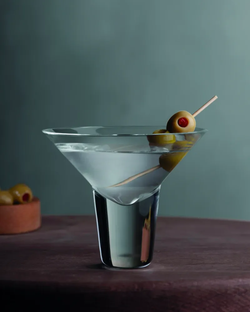 Set 2 bicchieri da Martini cristallo Gravity